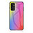 Silicone Frame Mirror Rainbow Gradient Case Cover LS2 for Samsung Galaxy F13 4G