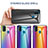 Silicone Frame Mirror Rainbow Gradient Case Cover LS2 for Samsung Galaxy M21