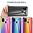 Silicone Frame Mirror Rainbow Gradient Case Cover LS2 for Samsung Galaxy M21s