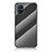 Silicone Frame Mirror Rainbow Gradient Case Cover LS2 for Samsung Galaxy M51 Black