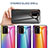 Silicone Frame Mirror Rainbow Gradient Case Cover LS2 for Samsung Galaxy Note 20 Ultra 5G