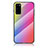 Silicone Frame Mirror Rainbow Gradient Case Cover LS2 for Samsung Galaxy S20