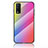 Silicone Frame Mirror Rainbow Gradient Case Cover LS2 for Vivo Y11s