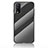 Silicone Frame Mirror Rainbow Gradient Case Cover LS2 for Vivo Y11s Black