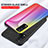 Silicone Frame Mirror Rainbow Gradient Case Cover LS2 for Vivo Y12s