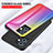 Silicone Frame Mirror Rainbow Gradient Case Cover LS2 for Vivo Y55s 5G