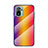 Silicone Frame Mirror Rainbow Gradient Case Cover LS2 for Xiaomi Poco M5S