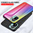 Silicone Frame Mirror Rainbow Gradient Case Cover LS2 for Xiaomi Poco M5S