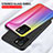 Silicone Frame Mirror Rainbow Gradient Case Cover LS2 for Xiaomi Poco X3 GT 5G