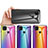 Silicone Frame Mirror Rainbow Gradient Case Cover LS2 for Xiaomi Redmi 10A 4G