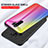 Silicone Frame Mirror Rainbow Gradient Case Cover LS2 for Xiaomi Redmi 9
