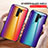 Silicone Frame Mirror Rainbow Gradient Case Cover LS2 for Xiaomi Redmi 9