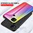 Silicone Frame Mirror Rainbow Gradient Case Cover LS2 for Xiaomi Redmi 9 India