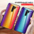 Silicone Frame Mirror Rainbow Gradient Case Cover LS2 for Xiaomi Redmi 9 Prime India