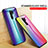 Silicone Frame Mirror Rainbow Gradient Case Cover LS2 for Xiaomi Redmi 9 Prime India