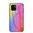 Silicone Frame Mirror Rainbow Gradient Case Cover LS2 for Xiaomi Redmi A1 Plus Orange
