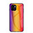 Silicone Frame Mirror Rainbow Gradient Case Cover LS2 for Xiaomi Redmi A2 Plus Orange