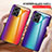 Silicone Frame Mirror Rainbow Gradient Case Cover LS2 for Xiaomi Redmi Note 11E 5G