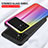 Silicone Frame Mirror Rainbow Gradient Case Cover LS2 for Xiaomi Redmi Note 11R 5G