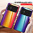 Silicone Frame Mirror Rainbow Gradient Case Cover LS2 for Xiaomi Redmi Note 11R 5G