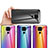 Silicone Frame Mirror Rainbow Gradient Case Cover LS2 for Xiaomi Redmi Note 9