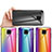 Silicone Frame Mirror Rainbow Gradient Case Cover LS2 for Xiaomi Redmi Note 9 Pro