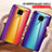 Silicone Frame Mirror Rainbow Gradient Case Cover LS2 for Xiaomi Redmi Note 9 Pro Max