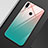Silicone Frame Mirror Rainbow Gradient Case Cover M01 for Huawei Y9 (2019) Sky Blue