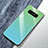 Silicone Frame Mirror Rainbow Gradient Case Cover M01 for Samsung Galaxy Note 8 Duos N950F Cyan