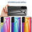 Silicone Frame Mirror Rainbow Gradient Case Cover M01 for Samsung Galaxy S22 Plus 5G