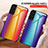 Silicone Frame Mirror Rainbow Gradient Case Cover M01 for Samsung Galaxy S23 Plus 5G