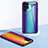 Silicone Frame Mirror Rainbow Gradient Case Cover M01 for Samsung Galaxy S23 Ultra 5G