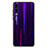 Silicone Frame Mirror Rainbow Gradient Case Cover M02 for Huawei P30 Purple