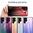 Silicone Frame Mirror Rainbow Gradient Case Cover M02 for Samsung Galaxy S21 Ultra 5G