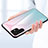 Silicone Frame Mirror Rainbow Gradient Case Cover M02 for Samsung Galaxy S21 Ultra 5G