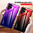 Silicone Frame Mirror Rainbow Gradient Case Cover M02 for Samsung Galaxy S21 Ultra 5G