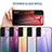 Silicone Frame Mirror Rainbow Gradient Case Cover M02 for Samsung Galaxy S22 5G