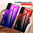 Silicone Frame Mirror Rainbow Gradient Case Cover M02 for Samsung Galaxy S22 5G