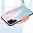 Silicone Frame Mirror Rainbow Gradient Case Cover M02 for Samsung Galaxy S22 Ultra 5G