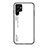 Silicone Frame Mirror Rainbow Gradient Case Cover M02 for Samsung Galaxy S22 Ultra 5G White