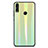 Silicone Frame Mirror Rainbow Gradient Case Cover R01 for Huawei Honor View 10 Lite Green