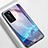 Silicone Frame Starry Sky Mirror Case Cover S01 for Huawei P40 Pro Cyan