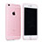 Silicone Frame Transparent Case for Apple iPhone 6S Pink