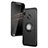 Silicone Matte Finish and Plastic Back Case with Finger Ring Stand for Huawei Nova 3i Black