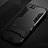 Silicone Matte Finish and Plastic Back Case with Stand for Huawei Honor V10 Black