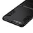Silicone Matte Finish and Plastic Back Case with Stand for Huawei Honor View 10 Black