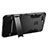 Silicone Matte Finish and Plastic Back Case with Stand for Huawei Y7 (2018) Black