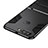 Silicone Matte Finish and Plastic Back Case with Stand for OnePlus 5T A5010 Black