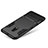 Silicone Matte Finish and Plastic Back Case with Stand for Samsung Galaxy C7 (2017) Black