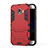 Silicone Matte Finish and Plastic Back Case with Stand for Samsung Galaxy Grand Prime Pro (2018) Red